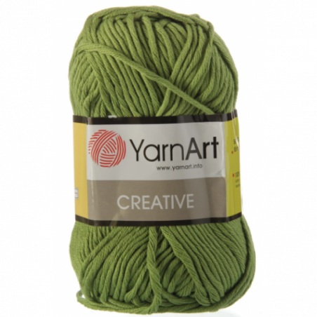 Бавовняна пряжа YarnArt creative, зелена трава №235