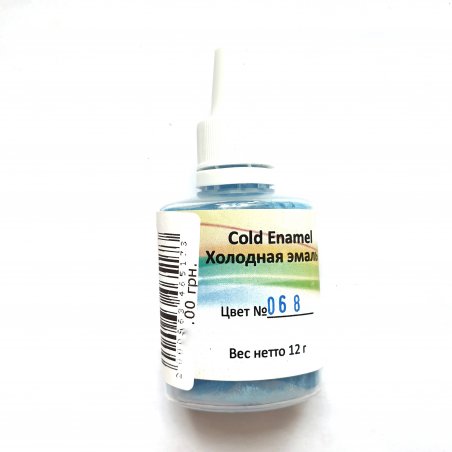 №068 Низкотемпературная эмаль, цвет - пастельный голубой, 12г