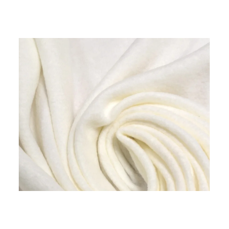 Ткань флис, 28х40 см, цвет молочный