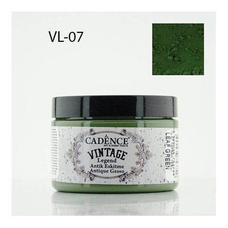 Акрилова фарба Cadence з ефектом зістарювання Vıntage Legend, 150 мл, VL-07, Leaf Green (Зелений листяний)
