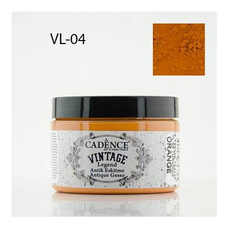 Акриловая краска Cadence с эффектом состаривания Vıntage Legend, 150 мл, VL-04, Orange (Оранжевый)