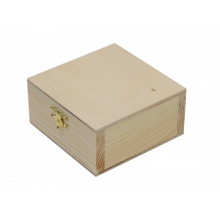 Скринька дерев'яна з замком, 10х5х10 см, ROSA TALENT