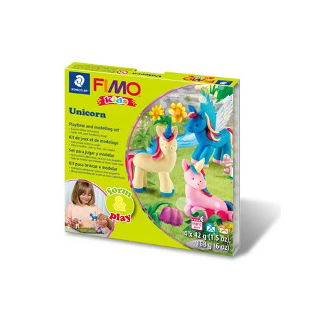 Набор полимерной глины FIMO Kids Form & Play "Unicorn" 8034 19 LZ02