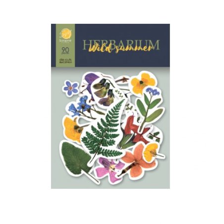 Набір висічок для скрапбукінгу "Herbarium Wild summer" 90 штук
