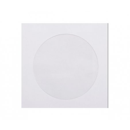 Конверт для диску, 12,5х12,5 см, колір - білий, 1 штука
