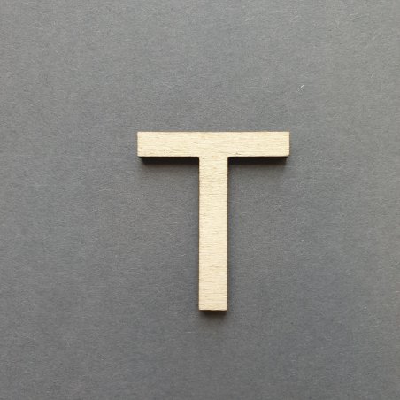 Заготовка з фанери літера "т", 4х3,4 см