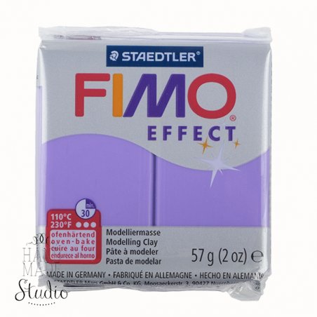Полимерная глина Fimo Effect, №604, фиолетовый полупрозрачный, 57 г