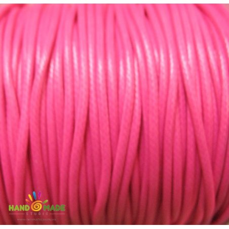 Шнур синтетичний плетений, колір рожевий 2 мм, відріз 5 м