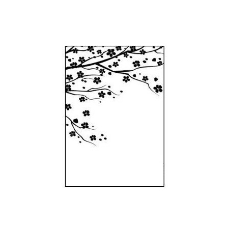 Папка для тиснения Nellie's Choice - Flowering sprigs (Б/У!!!), 14,5х10,5 см