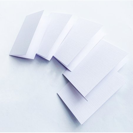 Набір заготовок для листівок Navi №1, 9,5х6 см, колір - білий, 5 штук