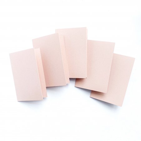 Набір заготовок для листівок Navi №4, 9,5х6 см, колір пудрово-рожевий, 5 штук