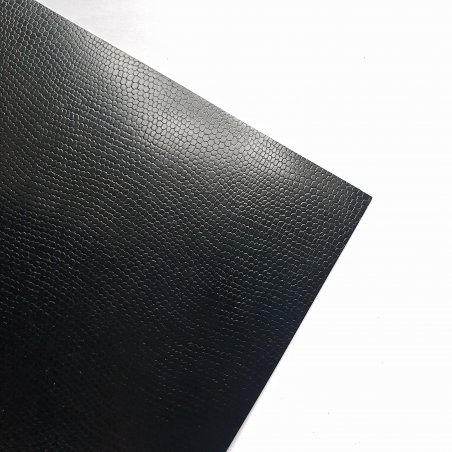 Дизайнерський картон SPLENDORLUX 1/S lizard E53 nero 230 г/м2 (20х35 см), чорна ящірка
