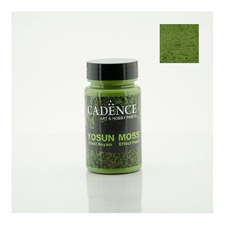 Акрилова фарба Cadence з ефектом моху Dark Green Moss Effect, 90 мл, колір темно-зелений