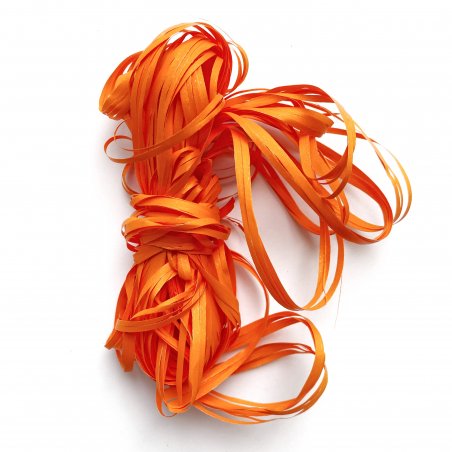 Рафия декоративная, цвет оранжевый, 10 м