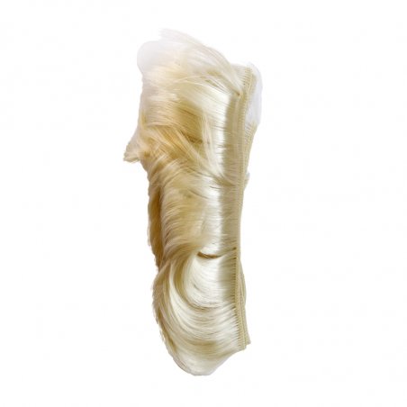 Искусственные волосы (для кукол) на трессе "Короткие" 5 см, цвет пшеничный (1/11)