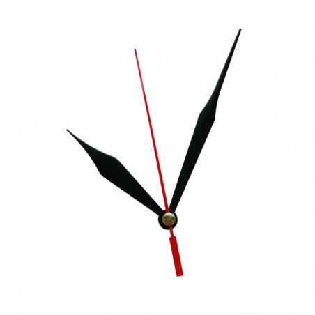 Cтрелки для часов L/С628, цвет - черный (ч-6,3 см, м-9,3 см, с-8 см)
