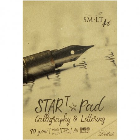 Склейка для каллиграфии и леттеринга STAR T (точка) А5, 90г/м2, 30л, SMILTAINIS