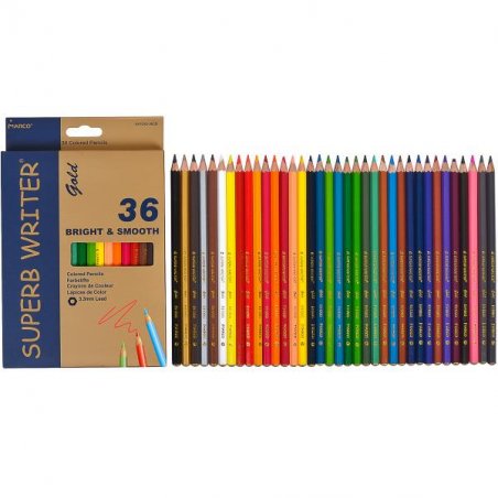 Набір кольорових олівців MARCO Gold E4100G/36, 36 штук
