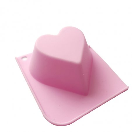 Силиконовая форма для мыла Сердце, 6,5х6,5 см