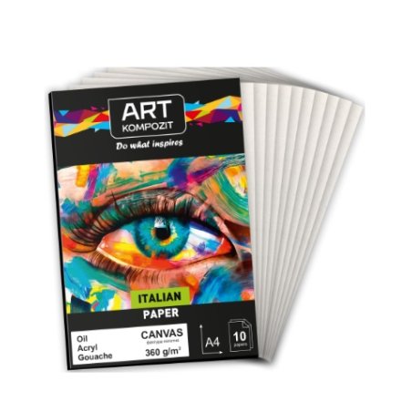 Папір для акрилу Canvas 360 г/м2, ART Kompozit, 10 аркушів