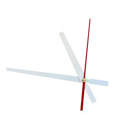 Cтрелки для часов L/В705 цвет - белый (ч-9,5 см, м-14 см, с-11 см)