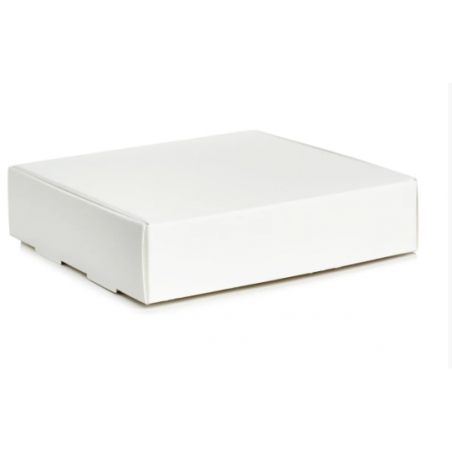 Коробочка для пакування №00151, колір білий, 10х10х3,5 см