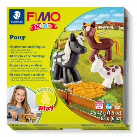 Набір полімерної глини FIMO Kids Form & Play "Поні" 8034 08