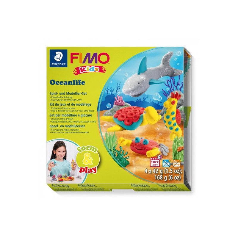 Набір полімерної глини FIMO Kids Form & Play "Морський світ" 8034 14