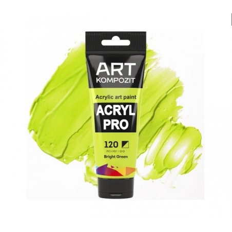 Акриловая краска ART kompozit, 75 мл  №120 Яро-зеленый