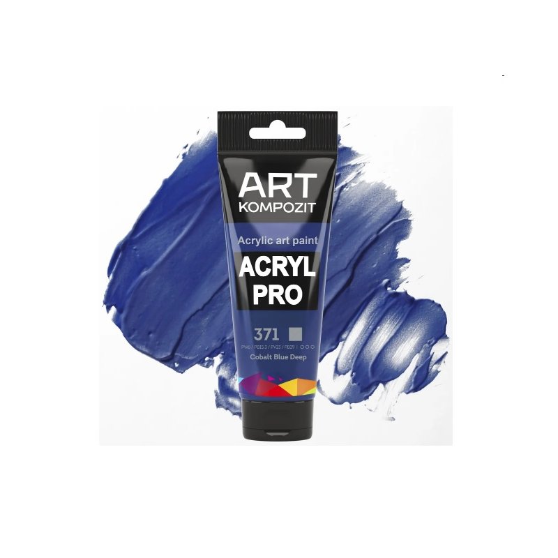 Акриловая краска ART kompozit, 75 мл  №371 Кобальт синий темный