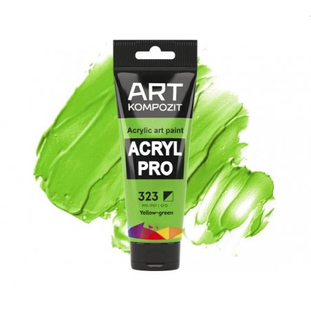 Акрилова фарба ART kompozit, 75 мл №323 Жовто-зелений