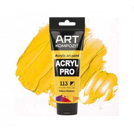 Акриловая краска ART kompozit, 75 мл  №113 Желтый средний