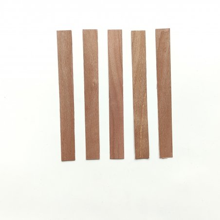 Фитиль плоский (шпон древесный) БЕЗ ДЕРЖАТЕЛЯ, 13х1,3 см, 5 штук
