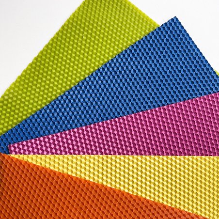 Набір кольорової  вощини (яскраві кольори), 20х26 см (5 штук)