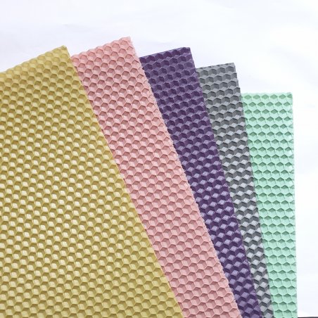 Набір кольорової  вощини (яскраві кольори), 20х26 см (5 штук)