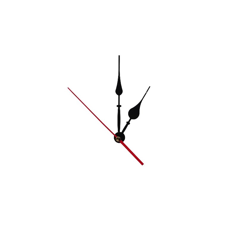 Cтрелки для часов L 1086, цвет - черный (ч-11 см, м-13 см, с-9 см)