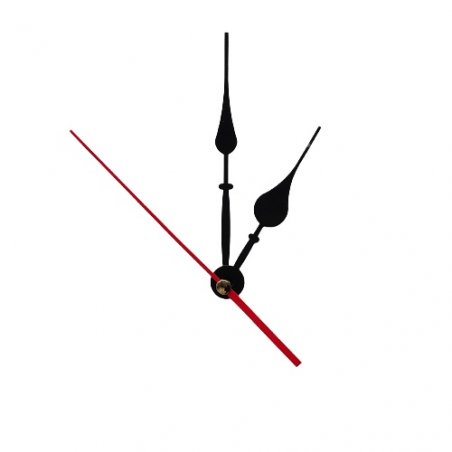 Стрілки для годинника L 1086, колір - чорний  (г-11 см, хв-13 см, с-9 см)