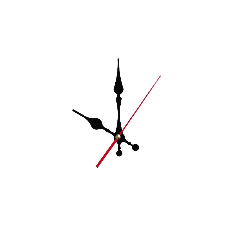 Стрілки для годинника L 1018, колір - чорний  (г-11 см, хв-123 см, с-8,5 см)