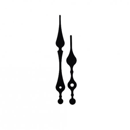 Cтрелки для часов L 1018, цвет - черный (ч-11 см, м-12 см, с-8,5 см)