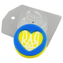 Сердечко волнистое, форма для мыла пластиковая - Для мыла и шоколада