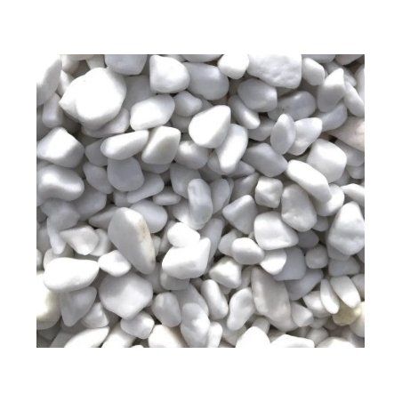 Декоративне каміння, маленьке 15-20 мм, колір білий, 500 г