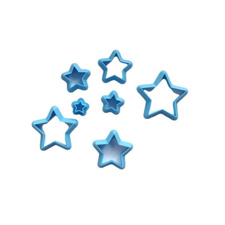 Набор пластиковых каттеров "Звезды"  №118, 7 штук