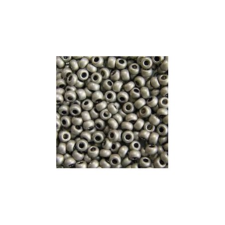 Бисер чешский PRECIOSA №643-10/0-18542  матовый метализированный, железо, 10 г(+/- 10%)