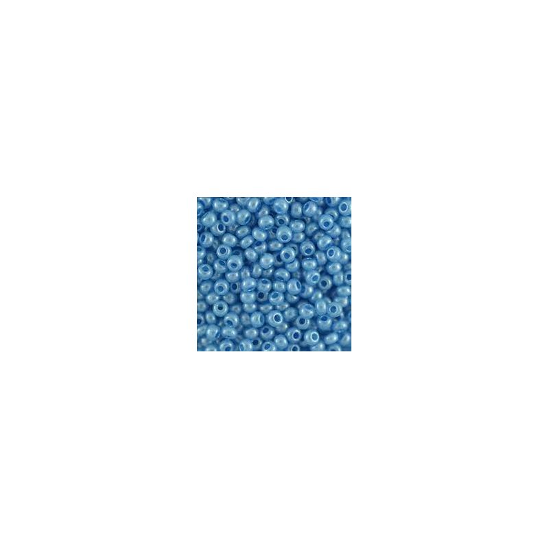 Бісер чеський PRECIOSA №17736-10 / 0- алебастровий синій, 10 г (+/- 10%)
