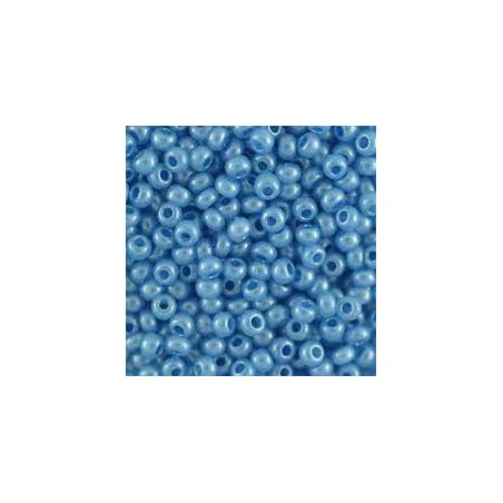 Бісер чеський PRECIOSA №17736-10 / 0- алебастровий синій, 10 г (+/- 10%)