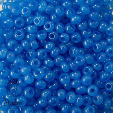 Бисер чешский PRECIOSA №17736-10/0- алебастровый синий, 10 г (+/-10%)