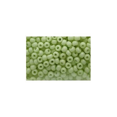 Бисер чешский PRECIOSA №03253-10/0- натуральный, салатовый светлый, 10 г (+/-10%)
