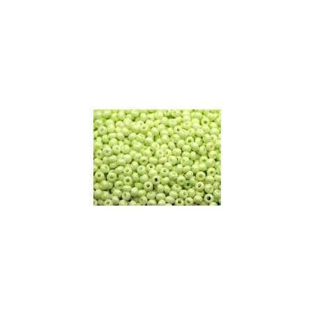 Бисер чешский PRECIOSA №03253-10/0- натуральный, салатовый светлый, 10 г (+/-10%)