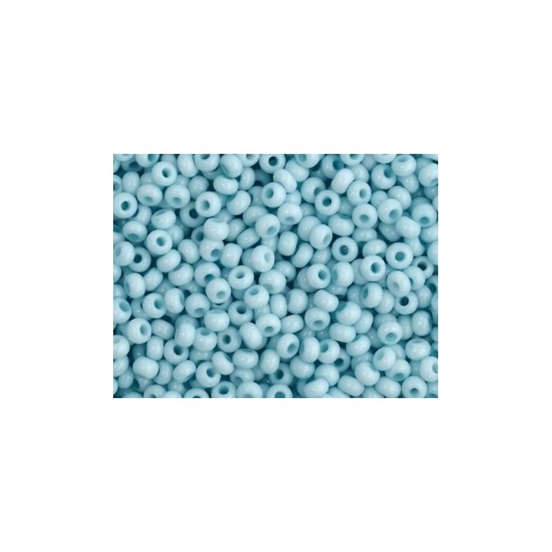 Бісер чеський PRECIOSA №03233-10/0- натуральний, блакитний пастельний, 10 г (+/- 10%)