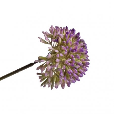 Штучна зелень "Квітка часнику", колір бузковий, 29 см